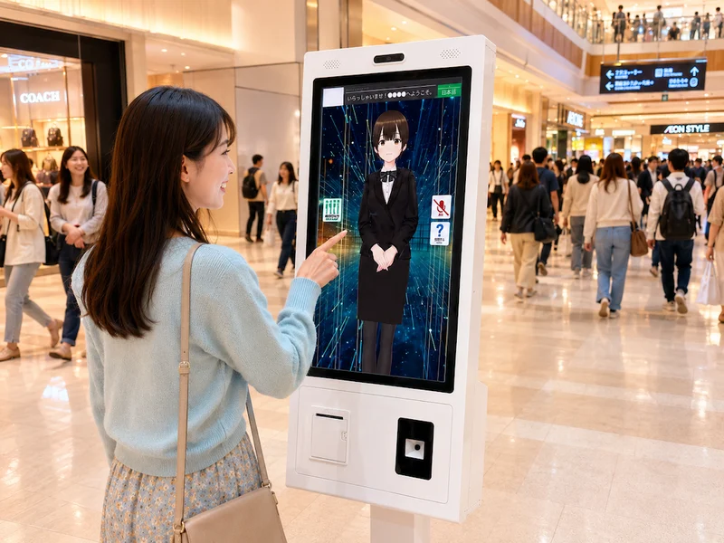 AIアバターによる接客・販売の利用イメージ