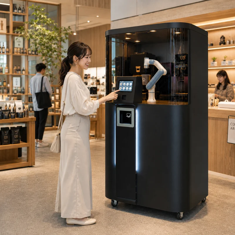 自動販売機・キオスクによる接客・販売の利用イメージ