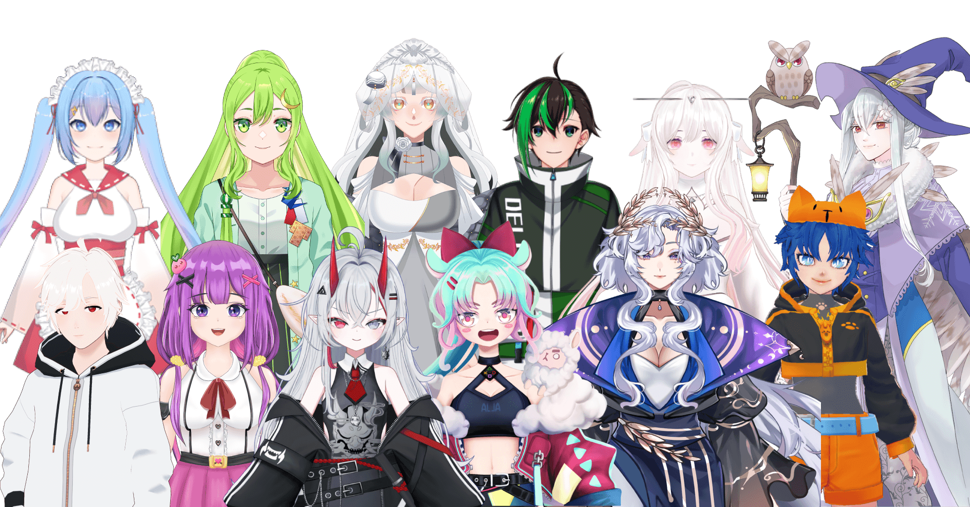 V-NEXTのVTuberキャラクターたち
