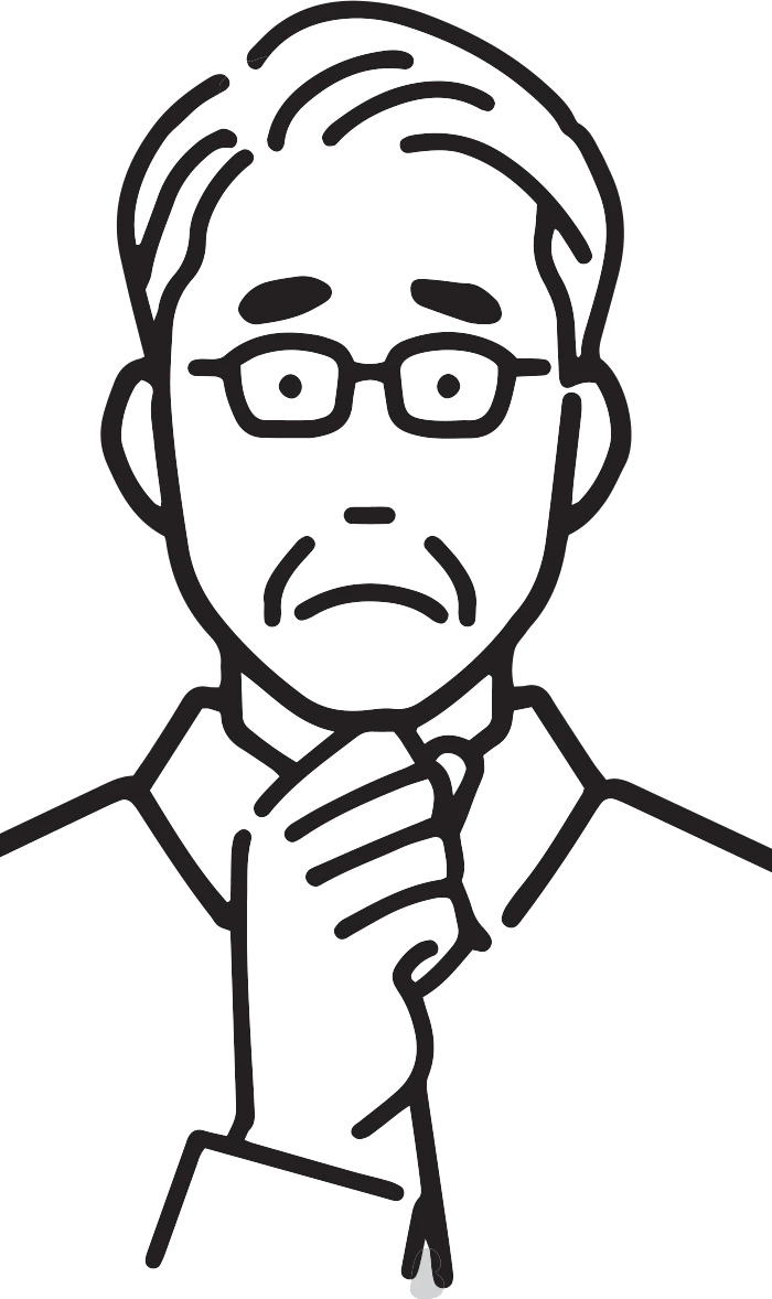 現場教育の課題に頭を抱える現場リーダーのイラスト
